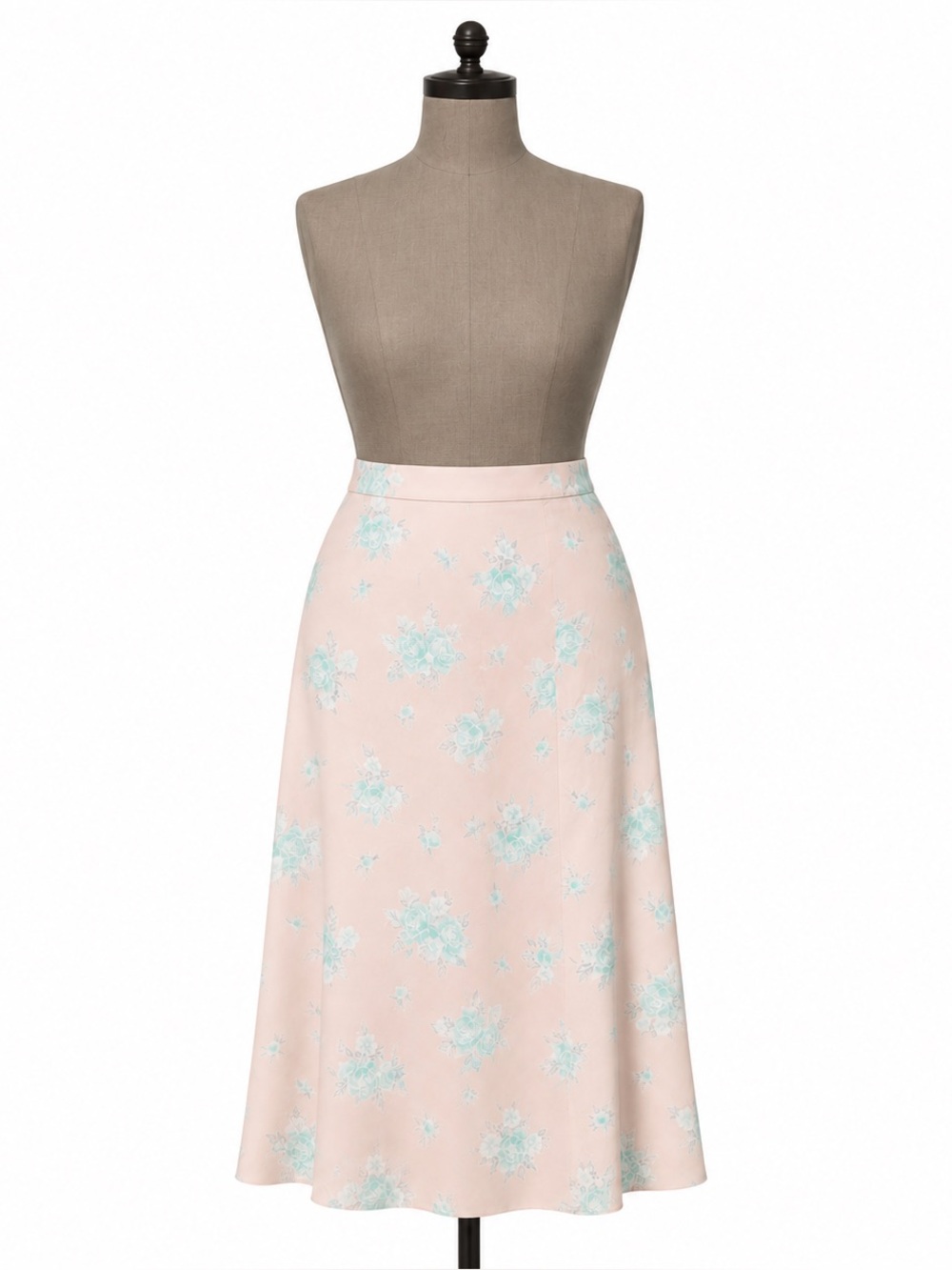 Vintage  Worthington Pink Floral Skirt